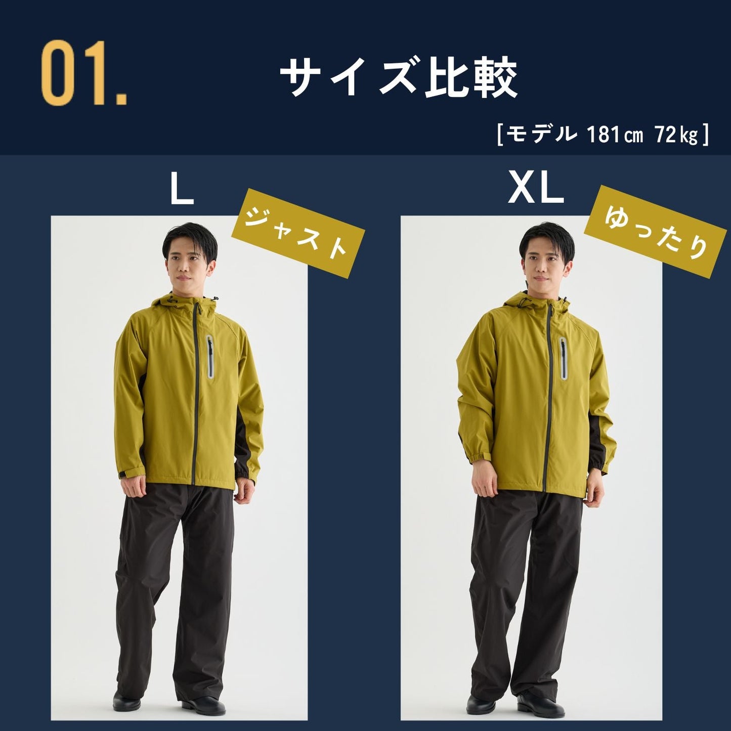 自転車用レインウェア上下 [BE133] - BENQUE - store
