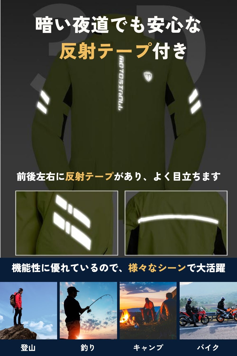 レインスーツ上下セット_BE70 - BENQUE - store